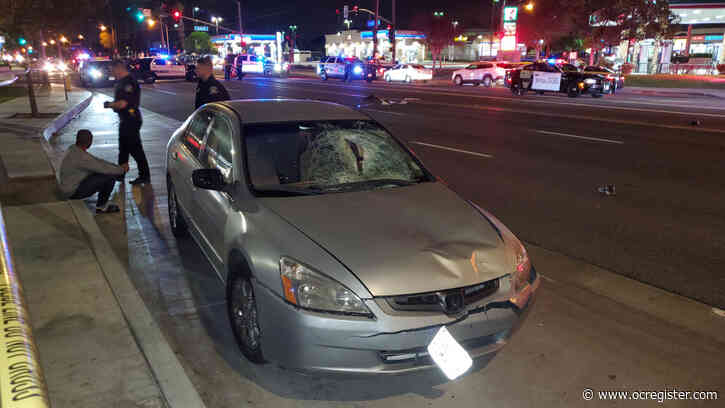 Woman injured after getting struck by suspected DUI driver in Fullerton