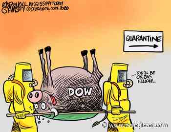 Coronavirus panic sends stocks tumbling: Political Cartoons