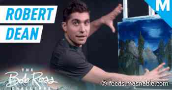 Comedian Robert Dean psychoanalyzes himself while painting a cabin — The Bob Ross Challenge