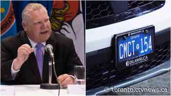 'You've got to be kidding me': Ontario premier fires back at licence plate questions