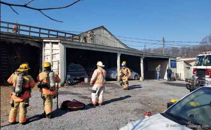 Randallstown Auto Shop Catches Fire