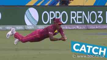 Women's T20 World Cup: West Indies' Shakera Selman takes a brilliant catch to dismiss England's Danni Wyatt