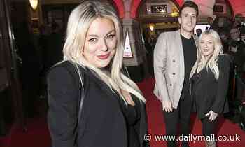 Pregnant Sheridan Smith cradles her growing baby bump at the Pretty Woman: The Musical gala night