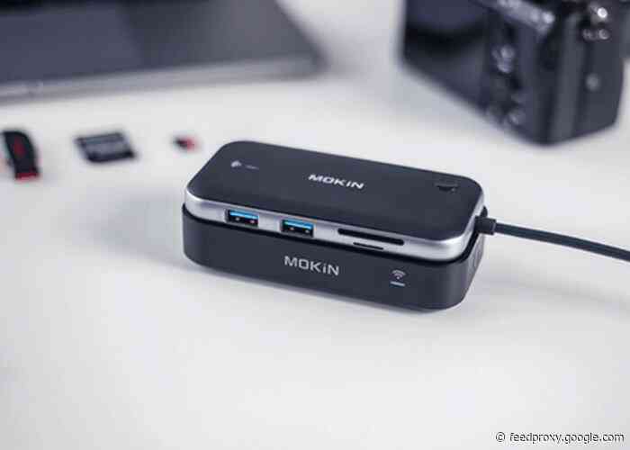MOKiN ultra latency wireless display transmitter complete with USB-C hub
