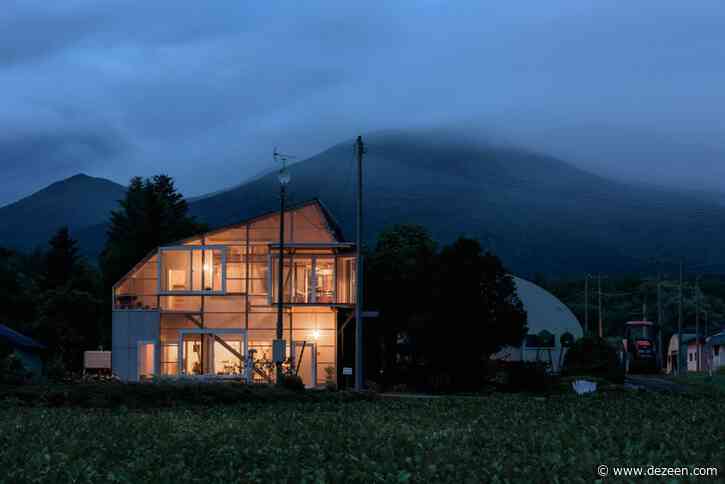Yoshichika Takagi adds translucent facade to asymmetric house in Hokkaido