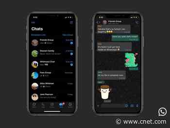 WhatsApp dark mode comes to iOS, Android devices     - CNET