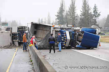 TRAFFIC: Vehicle incident eastbound Highway 1 in Langley