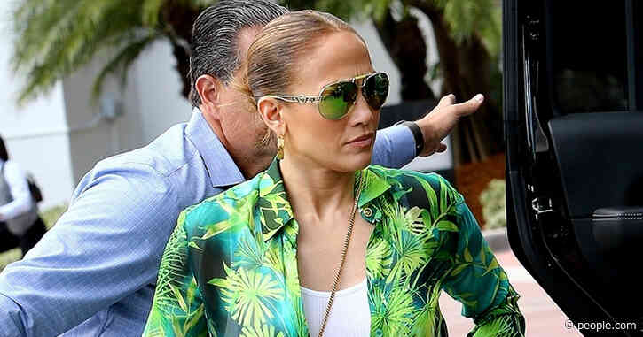 Jennifer Lopez Puts a New Spin on Her Iconic Jungle-Print Versace Dress: See Her Bold Miami Look!