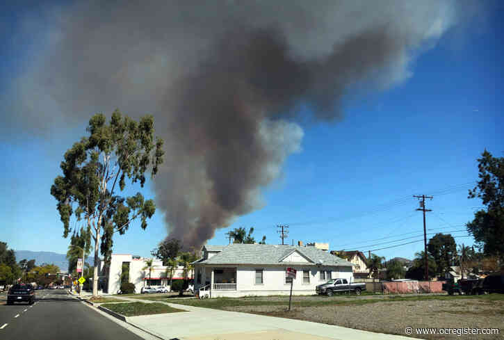 Mandatory evacuations for Santa Ana River bottom fire in Norco