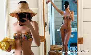 Kendall Jenner leave little to the imagination wearing itty bitty vintage swimsuit in the Bahamas