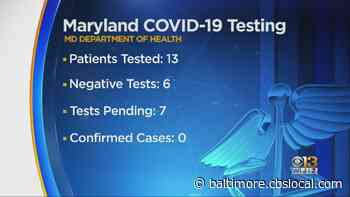 Health Department Approved To Do In-State Testing For Coronavirus In Baltimore - CBS Baltimore