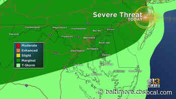 Maryland Weather: Thunderstorms, Some Severe, Possible Tuesday Evening - CBS Baltimore
