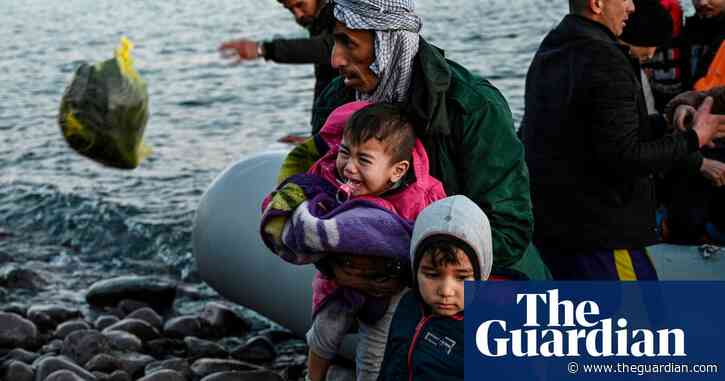 Greek coastguards in altercation with migrant dinghy as Turkey opens border – video report
