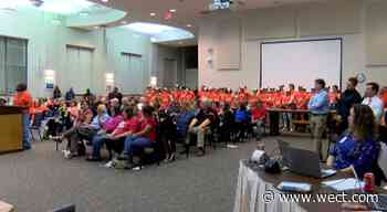 Despite resignation announcement, former NHHS teacher/coach remains employed, suspended without pay - WECT