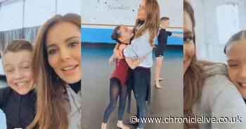 Cheryl joins Greatest Dancer act Lily and Joseph in Sunderland to rehearse for Saturday's final