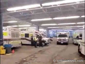 Offload delays had at least 18 ambulances stuck at ER, paramedic group says