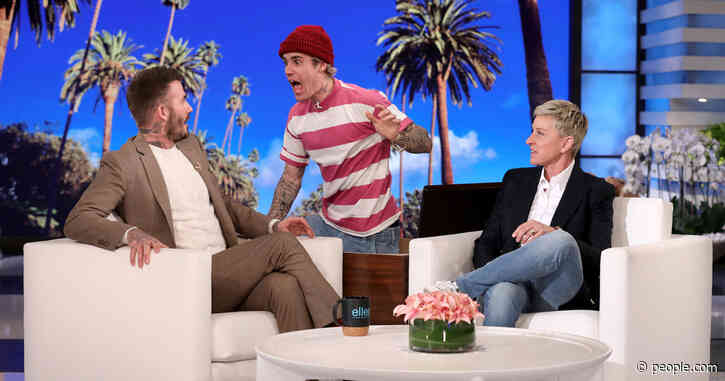 Watch David Beckham Get Scared by His Pal Justin Bieber on The Ellen DeGeneres Show