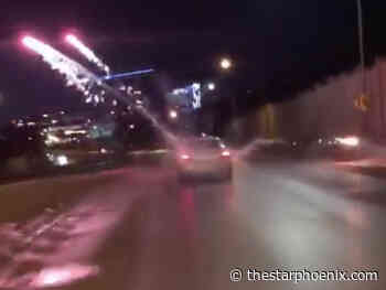 Video shows fireworks fired from moving vehicle, Saskatoon police investigating