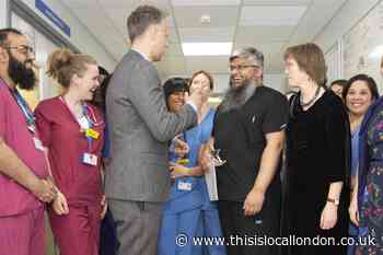 Host of NHS Staff Awards goes to QEH during ceremony to give award to consultant who saved his life