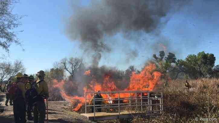 Annual controlled burn held at Sweetwater Wetlands Preserve