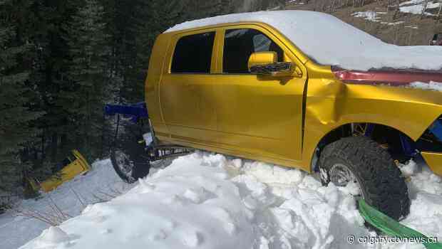 Suspect sought after blinged-out four-wheeler stolen and wrecked west of Calgary