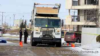 Woman, 70, dead after being hit by recycling truck: Saskatoon police