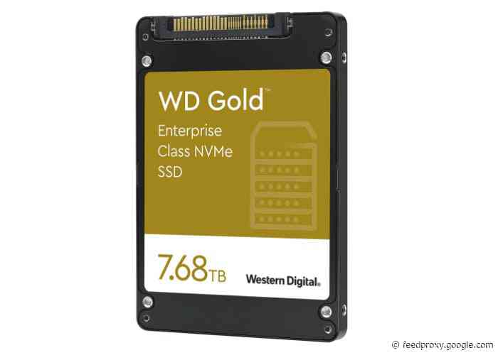 Western Digital WD Gold Series U.2 NVMe Enterprise SSD range introduced