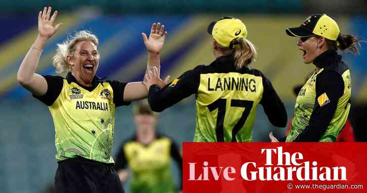 Australia beat South Africa by five runs: Women's World T20 semi-final – live!