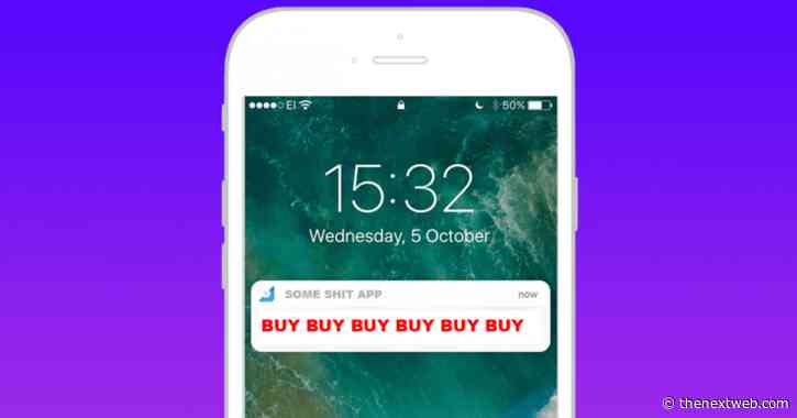 Fuck this — you’ll soon get push notification ads on iOS