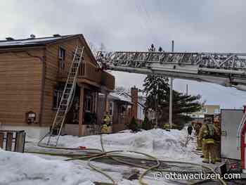 Two woman taken to hospital in Vanier South house fire