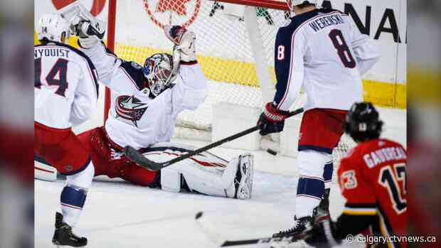 Flames pull out crucial 3-2 OT win over Columbus Blue Jackets