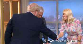 Phillip Schofield tries to avoid shaking Boris Johnson's hand due to coronavirus