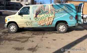 ‘Targeting Edmonton charities’: The Mustard Seed’s catalytic converter stolen from van - Global News