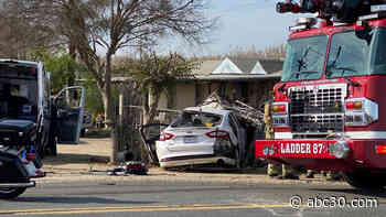 1 killed in crash involving big rig in Fresno County