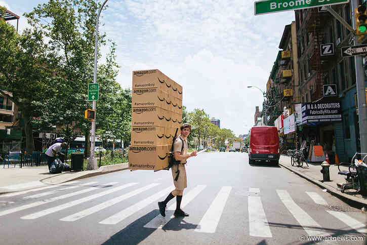 Art about Amazon Expresses Vulnerable Humanity in the Face of a Ubiquitous Behemoth