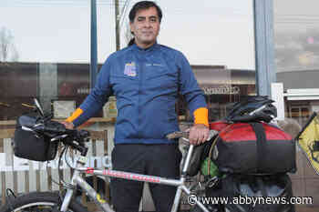 Spanish traveller cycles across Europe and Asia; stops in B.C. for a visit