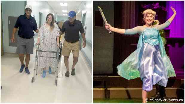 Teen returns to the stage after 'miracle' back surgery