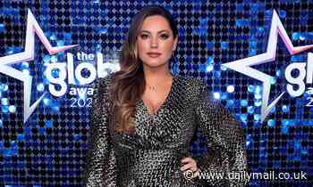 Kelly Brook displays her eye-popping curves in a metallic mini dress at the 2020 Global Awards 