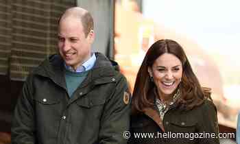 Prince William and Kate Middleton arrive back home in time for children's bedtime