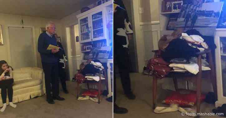 Witness Bernie Sanders' very relatable clothes chair