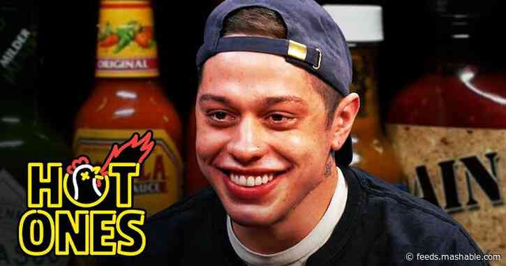 Pete Davidson struggles hard with spicy wings on 'Hot Ones'
