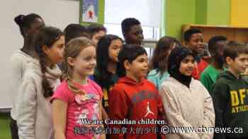 Grade 4 and 5 students in Ottawa sing Mandarin song for coronavirus patients in China - CTV News