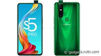 Infinix S5 Pro With Pop-Up Selfie Camera, MediaTek Helio P35 SoC Launched in India: Price, Specifications