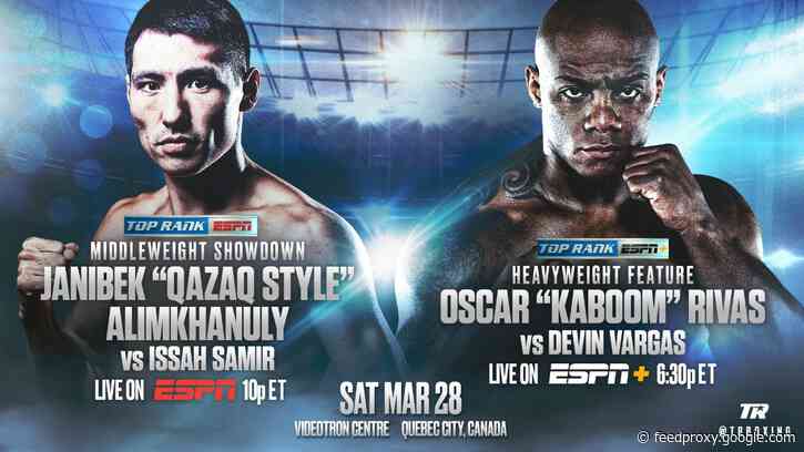 Alimkhanuly v Samir and the Return of Oscar Rivas Headline Beterbiev-Meng Undercard