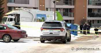 Woman dies after being struck by recycling truck in Saskatoon - Global News