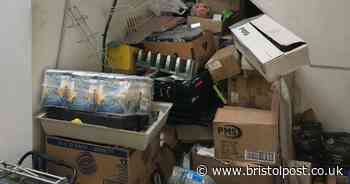 Inside the illegal flat in a shop storeroom where children slept in cupboards