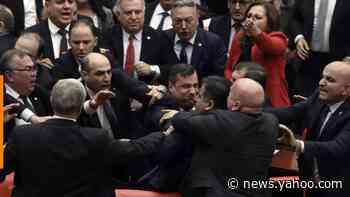 Fight erupts in Turkey's Parliament over Syria involvement