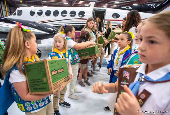 Girl Scouts fill plane with cookies for delivery to Camp Pendleton