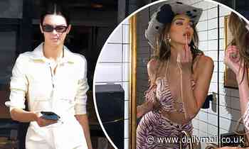 Kendall Jenner dons all-white on coffee run in LA after partying with stars at cowboy themed bash