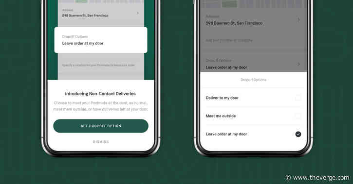 Postmates says it will start ‘non-contact’ meal deliveries during the coronavirus outbreak
